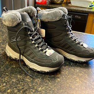 Grey Sketchers Winter Boots